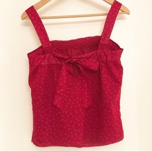 American Eagle Outfitters Cropped Poka Dot Tank